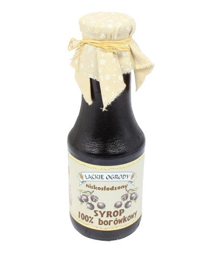 Syrop borówkowy niskosłodzony 500ml tłocznia maurera
