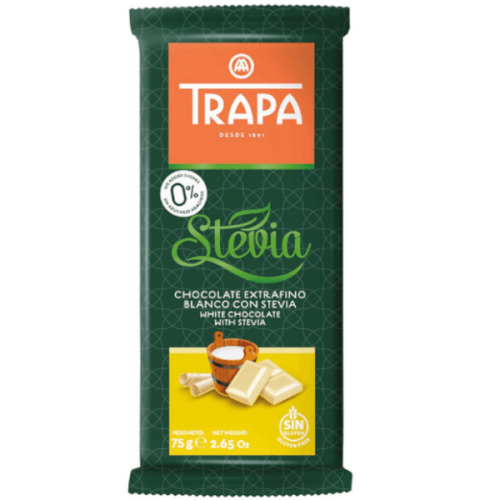 Czekolada biała bez dodatku cukru 75g Trapa