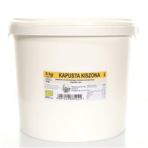 Kapusta kiszona ekologiczna z marchewką 5kg (wiaderko) Eko-Handel