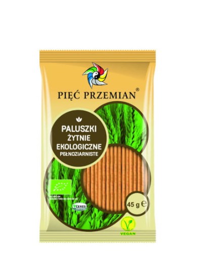 Paluszki żytnie ekologiczne 45g Pięć Przemian