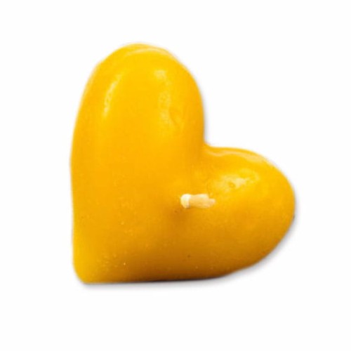 Świeca z wosku pszczelego serce pływające